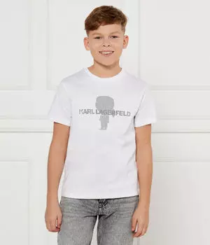 Футболки Regular fit Karl Lagerfeld Kids, белый