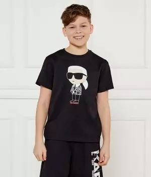Футболки Regular fit Karl Lagerfeld Kids, черный