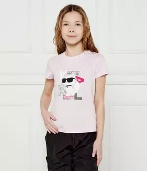 Футболки Regular fit Karl Lagerfeld Kids, коричневый