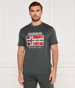 Футболки Regular fit Napapijri, зеленый