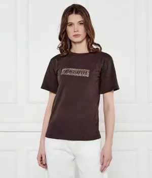 Футболки Regular fit Patrizia Pepe, коричневый