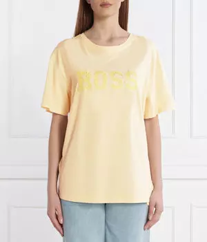 Футболки Relaxed fit Boss Orange, желтый
