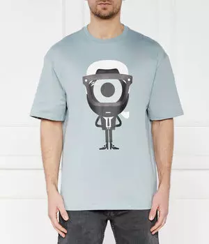 Футболки Relaxed fit Karl Lagerfeld, синий