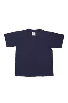 Футболки с короткими рукавами Exact 150, набор из 2 шт. B&C, темно-синий