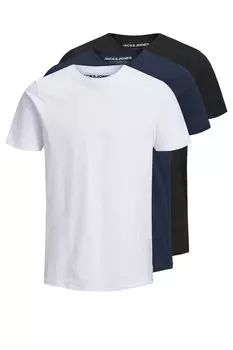 Футболки с круглым вырезом 3 пары Jack & Jones, черный