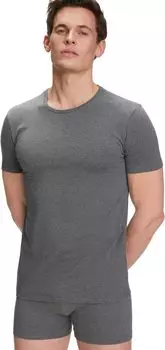 Футболки с круглым вырезом Daily Comfort, комплект из 2 шт. Falke, цвет Grey (Dark Grey/Heather 3278)
