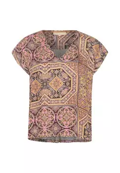 Футболки с принтом AGNA DITTEMARIE CAPSLEEVE Culture, оранжевый