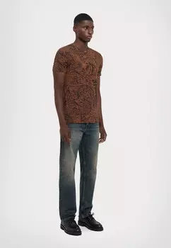 Футболки с принтом ALLOVER NEBULOSO Just Cavalli, черный