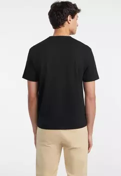 Футболки с принтом AMERICAN TRAD TEE Guess Jeans, черный