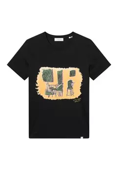 Футболки с принтом BERKELEY Les Deux, черный