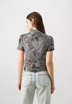 Футболки с принтом DALORRA HUGO, серый