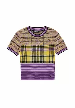 Футболки с принтом Desigual, фиолетовый