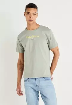 Футболки с принтом EGGO Pepe Jeans, серый