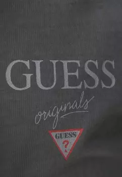 Футболки с принтом GO STACKED LOGO TEE Guess Originals, черный