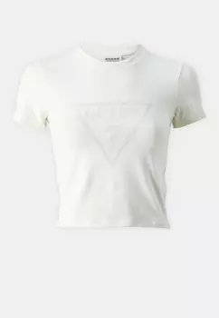 Футболки с принтом GO VINTAGE BABY TEE Guess Originals, цвет Sandy Shore