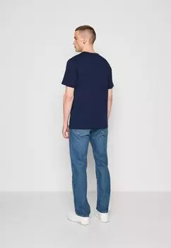 Футболки с принтом GRAPHIC adidas, темно-синий