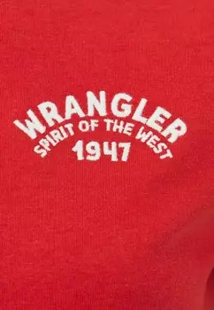 Футболки с принтом GRAPHIC TEE Wrangler, красный