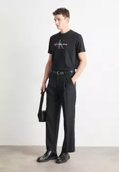 Футболки с принтом HERO MONOGRAM TEE Calvin Klein, черный