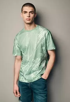 Футболки с принтом HOKUSAI Next, зеленый