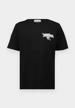 Футболки с принтом Iceberg, черный