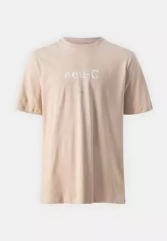 Футболки с принтом JCOGEAR TEE CREW Jack & Jones, коричневый