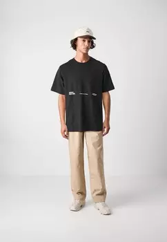 Футболки с принтом JCOOPUS BACK TEE CREW NECK Jack & Jones, черный
