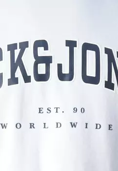 Футболки с принтом JJECALEB VARSITY TEE O NECK 2 PACK Jack & Jones, темно-синий