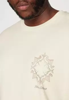 Футболки с принтом JORHAWTHORNE CRAFTED TEE Jack & Jones, белый