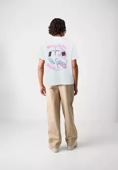 Футболки с принтом JORLOOSIE TEE CREW NECK UNISEX Jack & Jones, белый