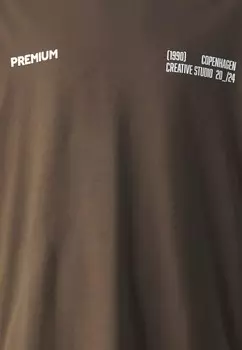 Футболки с принтом JPRBLAHARVEY BRANDING TEE UNISEX Jack & Jones, темно-серый