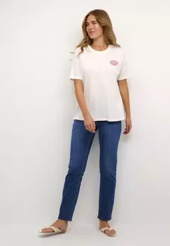 Футболки с принтом Kaffe, цвет Chalk