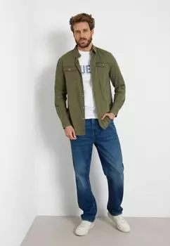 Футболки с принтом LOGO Guess, белый