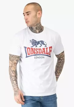 Футболки с принтом Lonsdale, белый