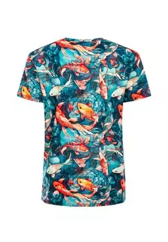 Футболки с принтом Mr. GUGU & Miss GO, синий