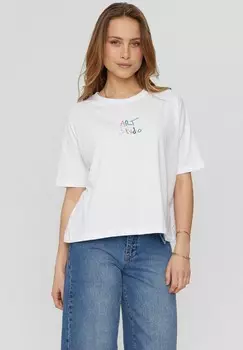 Футболки с принтом Nmph, белый