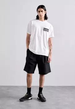 Футболки с принтом PANEL Versace, белый