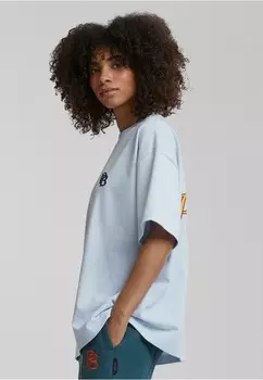 Футболки с принтом PITCH PROHIBITED, светло-голубой