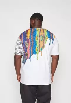 Футболки с принтом PLUS UNISEX Carlo Colucci, белый