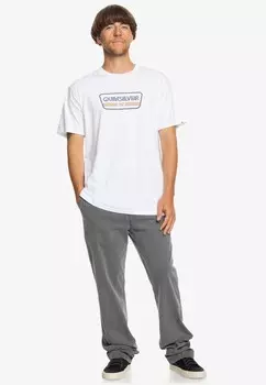 Футболки с принтом RANGE LIFE FRONT SS Quiksilver, белый