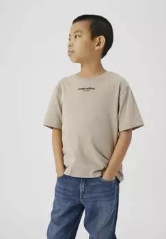 Футболки с принтом REGULAR FIT Name it, серый