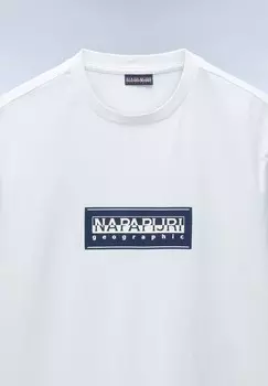 Футболки с принтом S-SUZE SS Napapijri, цвет White Heron