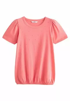 Футболки с принтом SHORT SLEEVE SPARKLE BUBBLEHEM Next, розовый