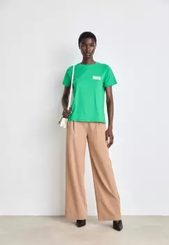 Футболки с принтом SINGLE TRENDA TEE Mads Nrgaard, зеленый