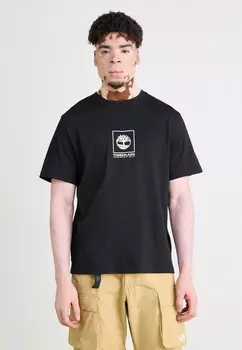 Футболки с принтом STACK CAMO TEE Timberland, черный