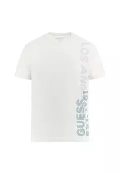 Футболки с принтом STRETCH LOGO SEITLICH Guess, белый