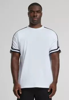 Футболки с принтом STRIPES TEE Urban Classics, белый