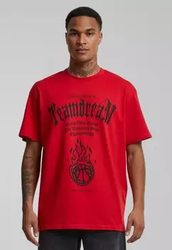 Футболки с принтом TEAMDREAM HEAVY Upscale by Mister Tee, красный