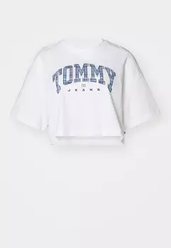 Футболки с принтом Tommy Hilfiger, белый