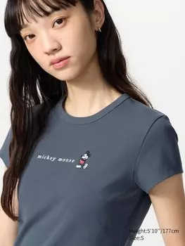Футболки с принтом Uniqlo, цвет 08 серый