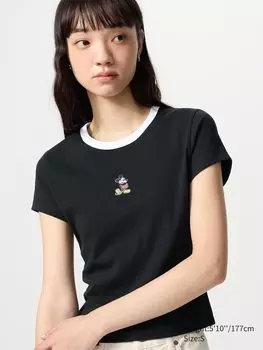 Футболки с принтом Uniqlo, цвет 09 черный